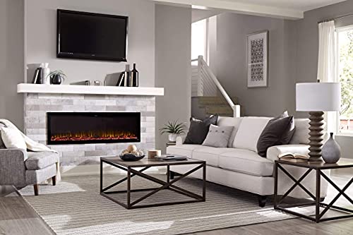 60-Inch Recessed Smart Electric Fireplace with WiFi and Heater