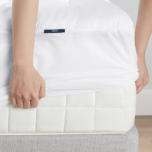 Comfortable Quilted Cotton Mattress Pad, Queen Size - 18" Deep Pocket