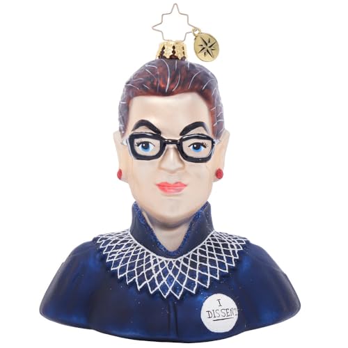 Christopher Radko Hand-Crafted European Glass Christmas Tree Ornament - I Dissent 2023 Collection