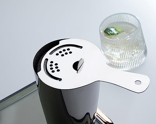 Derrison Hawthorne Stainless Steel Cocktail Strainer with High-Density Spring - Professional Bartender Bar Tool