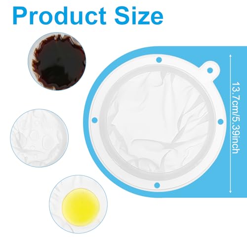 Elegaperma Ultra Fine Mesh Strainer Set for Coffee, Juice & Liquids - 100 & 300 Mesh, 5 Inch Filter Funnels
