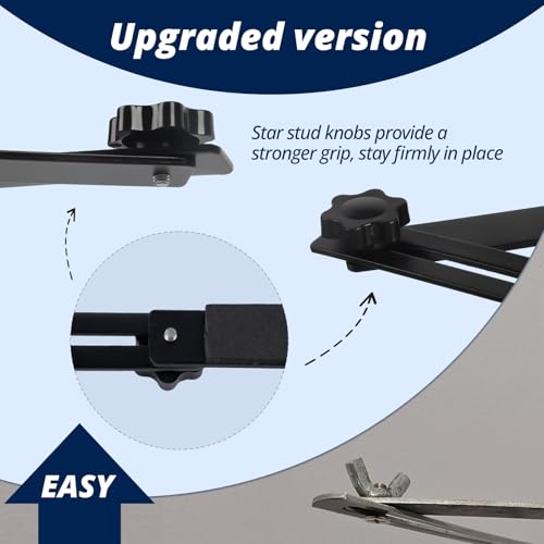 Adjustable Headstone Wreath Hanger for 6-11 Inch Gravestones - Black