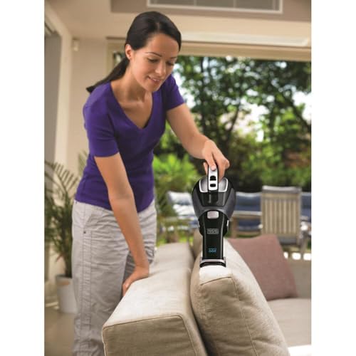 20V Cordless Handheld Vacuum with Crevice Tool and Flip-Up Brush