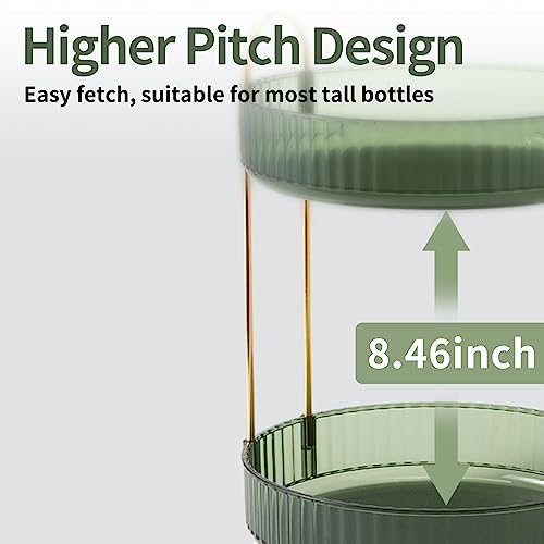 Asayuee 360 Rotating Makeup Organizer for Vanity,2 Tier Large