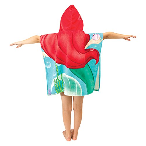 Disney Little Mermaid Ariel Kids 100% Cotton Hooded Bath & Beach Towel