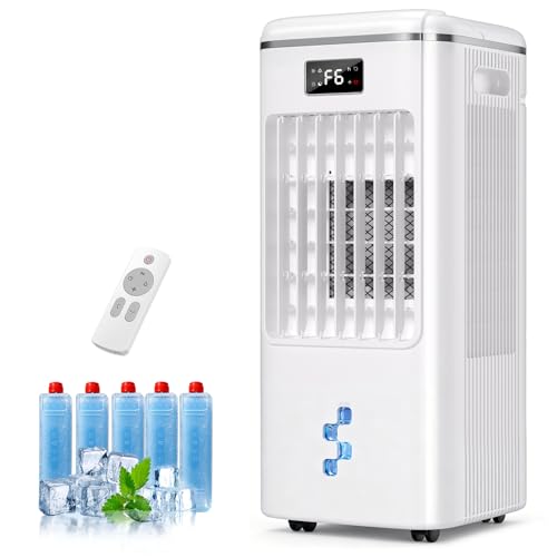 Portable Evaporative Air Cooler Fan 2-Gallon Tank 3 Speeds Remote