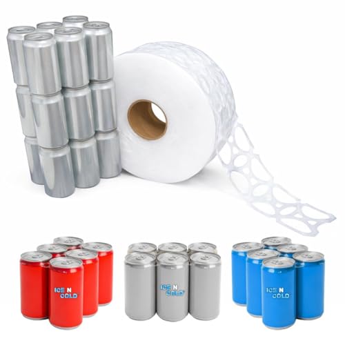 6-Pack Can Carriers for 12oz Beer and Soda Cans, 1000 Count Roll