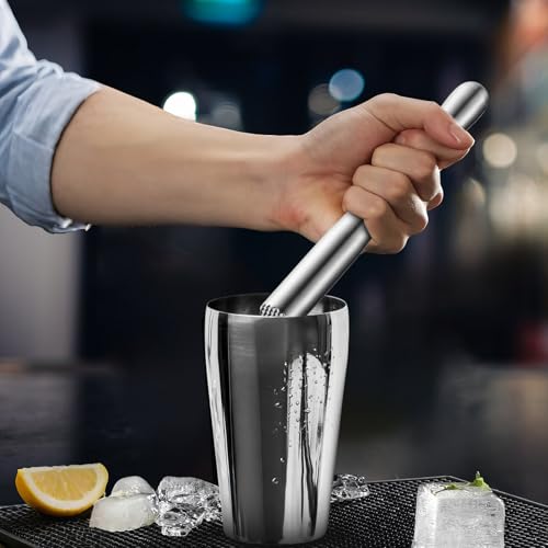 Stainless Steel Cocktail Muddler for Mojitos Old Fashioneds Bar Tools