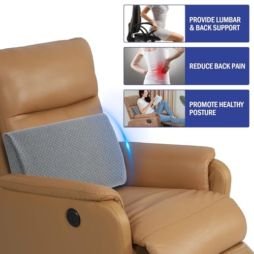 Extra Large Memory Foam Lumbar Support Pillow for Recliner