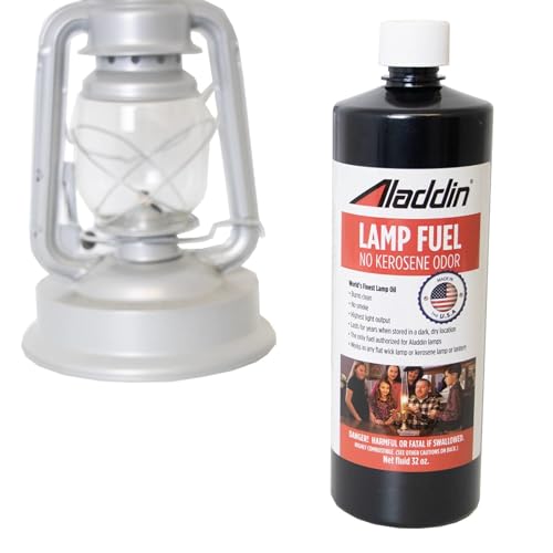 Clear Lamp Oil Fuel - Odorless Kerosene Alternative for Lanterns, 32 Ounce