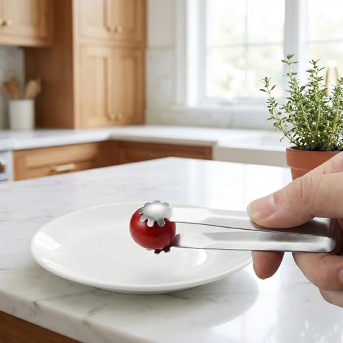 Mini Stainless Steel Ice Tongs 3.5 Inch Small Grabber for Ice and Sugar Cubes