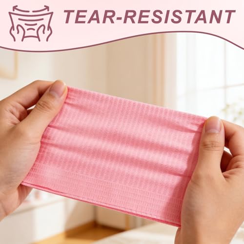 Disposable Nail Mats 40pcs 13x18 Pink Waterproof Desk Protection Sheets