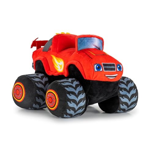 Red Monster Truck Plush Pillow Buddy, 14-Inch Soft Stuffed Toy
