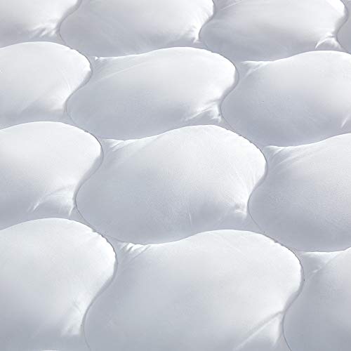 Twin Fitted Mattress Pad Cover - Quilted Soft Pillow Top Protector