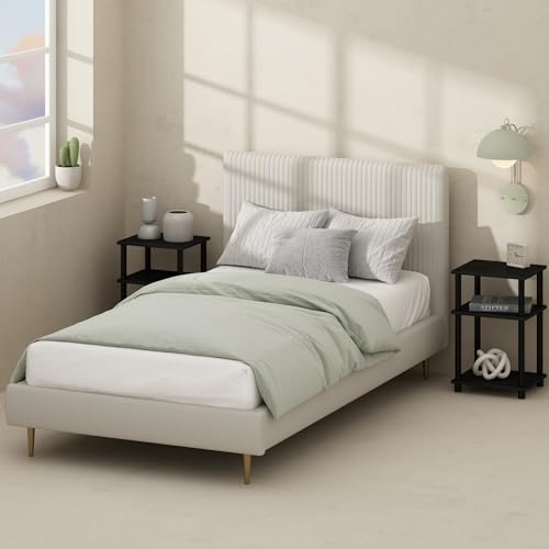 Furinno 3-Tier Open Storage Nightstand End Table