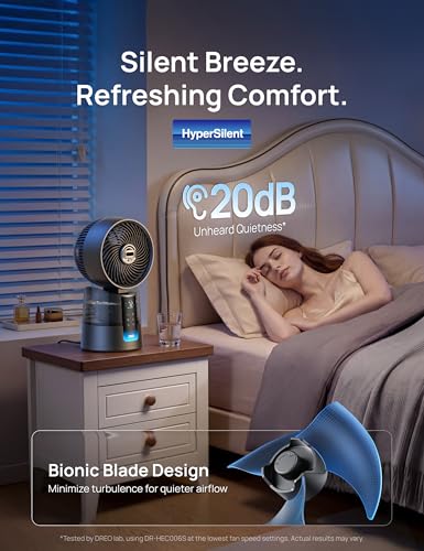 DREO TurboCool Misting Fan with App Control and Oscillating Air Flow