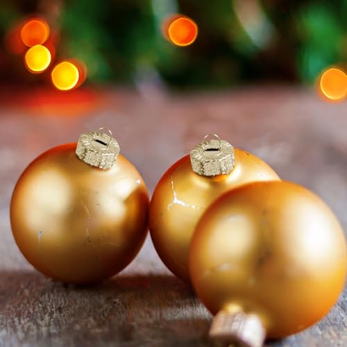 Fukaisu 100pcs Gold Christmas Ornament Caps 1.3cm/0.5in Hanger Adapter