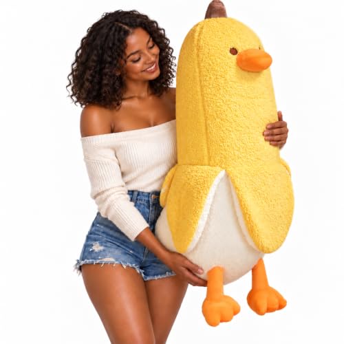 35.5in Banana Duck Plush Pillow Toy - Yellow, GailiMaiYa