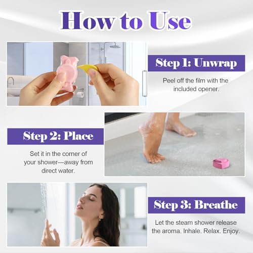 Zesua Advent Calendar 2026 – 24 Shower Steamers, 12 Scents, 8 Shapes, 24-pack
