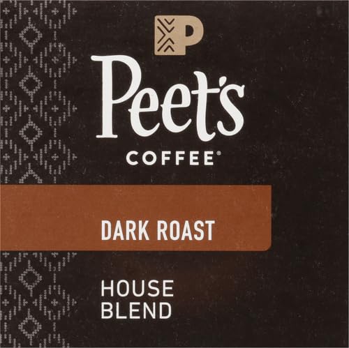 Peet's Coffee House Dark Roast K-Cup Coffee Pods - 10 Pods, 4.4 oz | Compatible with Keurig Brewers