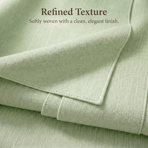 Sage Green Decorative Bed Runner Set with 2 Pillow Covers - 3-Piece