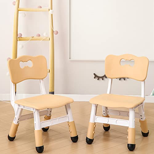 Adjustable Kids Activity Chairs for Ages 2-6, Durable Ergonomic Set (2-Pack)