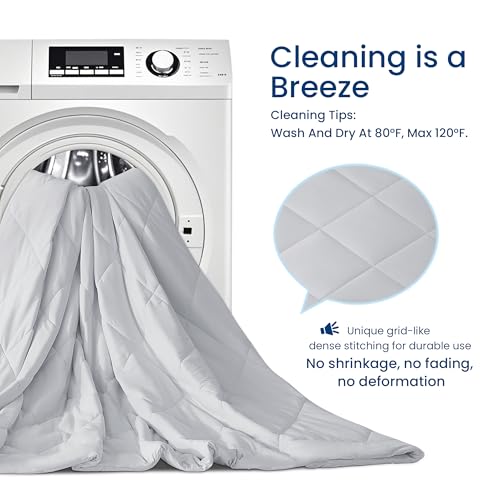 Cooling Comforter Twin Size - Lightweight Breathable Cold Blanket