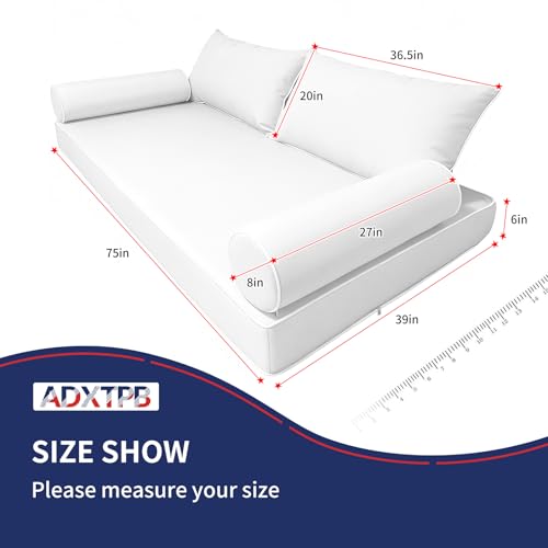 Outdoor Twin Daybed Cushion Cover Set - Waterproof & Durable