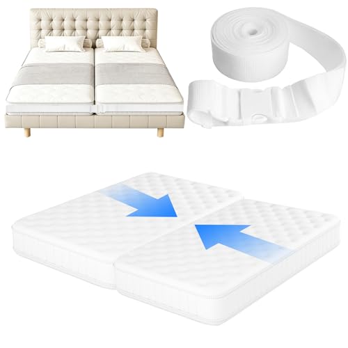 33ft Adjustable Twin to King Bed Connector Strap - Non-Slip Mattress Converter