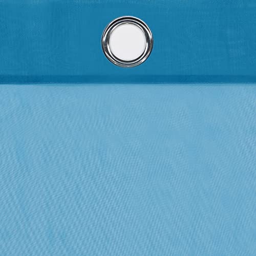 Eclipse Kiara Modern Sheer Voile Light Filtering Grommet Window Curtains for Bedroom (2 Panels), 54 in x 108 in, Blue