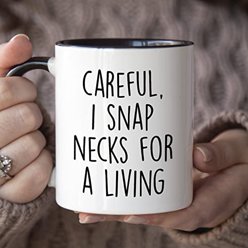 Funny Chiropractor Coffee Mug with Black Handle - Unique Office Decor Gift