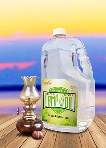 Citronella Paraffin Lamp Oil - 1 Gallon Mosquito Repellent Fuel for Lanterns