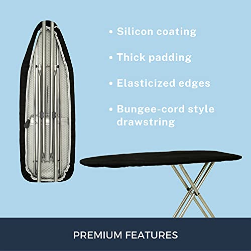 Ironing Board Cover and Pad 15x54 Inch, Heavy Duty Heat Reflective Padding