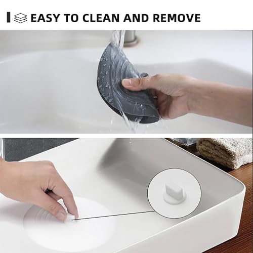 Silicone Bathtub Drain Stopper – 6 Inch Kitchen & Bathroom Plug (2PCS)