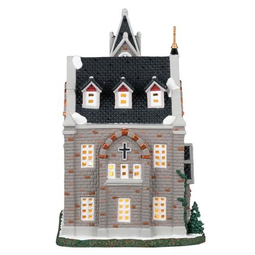 Lemax St. Luke's Church #35055 Lighted Village Building for Holiday Decor