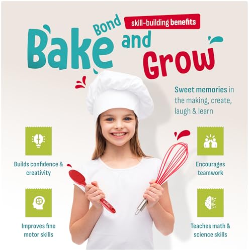 Baketivity 31-Piece Kids Baking Tools Set for Young Chefs