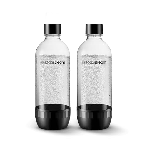 1L Dishwasher Safe Carbonating Bottles for Soda Makers, 2 Pack