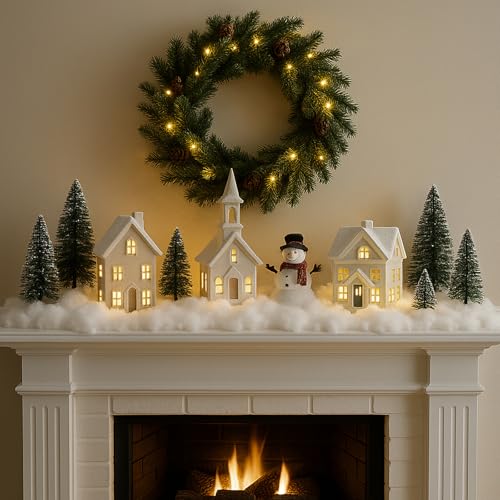 Fluffy Artificial Fake Snow Blanket for Christmas Village & Crafts (5.6 oz)