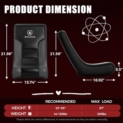 Ergonomic Floor Rocker Gaming Chair – Lightweight Adjustable Game Seat