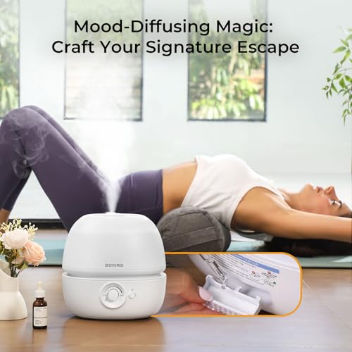 3L Top Fill Cool Mist Humidifier for Bedroom with Essential Oil Tray