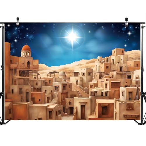 7x5ft Christmas Nativity Backdrop for Holiday Party Photography Decor