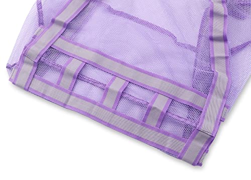 Large Mesh Beach Bag with Zipper - Quick-Dry Sand Toy Carrier for Pool