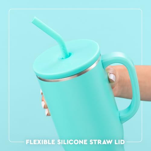 Swig Life 40oz Insulated Tumbler with Handle & Straw - Christmas Bows
