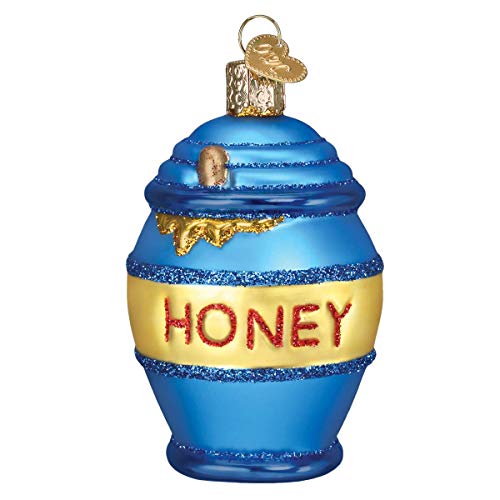 Old World Christmas Honey Pot Glass Ornament - Handcrafted Holiday Decoration