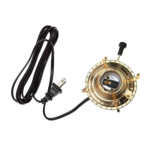 Electric Oil Lamp Conversion Kit with #2 Burner, Pre-Wired Lamp Socket