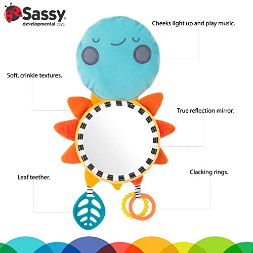 Musical Sunshine Activity Mirror with Teether and Sensory Textures