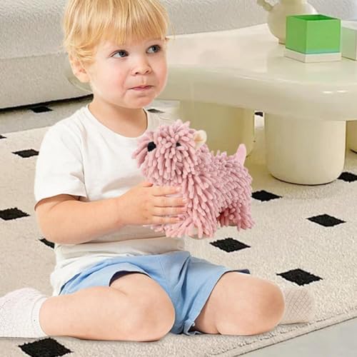 Soft Chenille Hand Towel Ball - Absorbent Cartoon Puppy Bathroom Decor