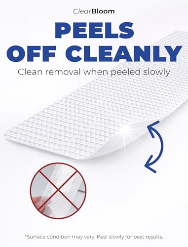 XXL Non-Slip Shower & Bathtub Strips - 12 Pack Clear Safety Grip Stickers