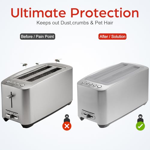 Universal Silicone Toaster Cover - Heat-Resistant Dust Protector for Toasters