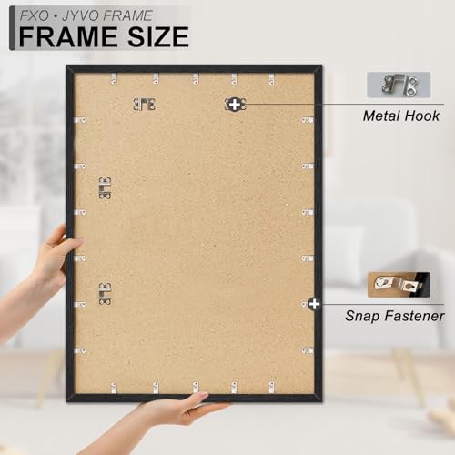 30x40 Inch Black Engineered Wood Picture Frame for Wall Hanging